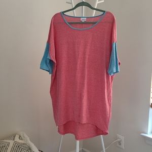 Dark pink and blue heathered Irma